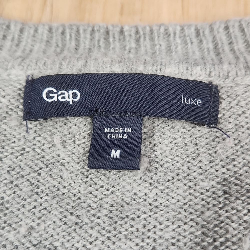 🐞Gap Gray Angora Blend Lightweight Button Should… - image 7